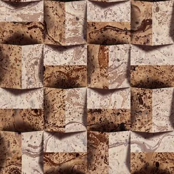 Paper blocks stacked for seamless background Stock Illustration