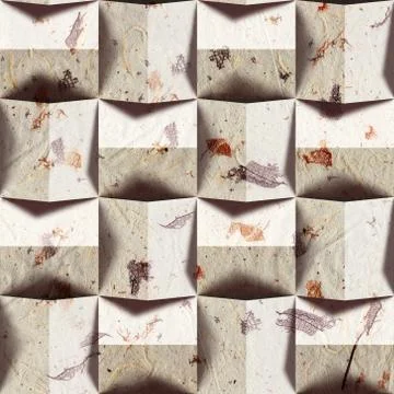 Paper blocks stacked for seamless background Stock Illustration