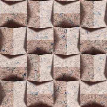 Paper blocks stacked for seamless background Stock Illustration