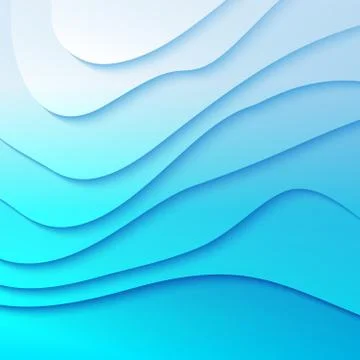 Paper blue layers background Stock Illustration