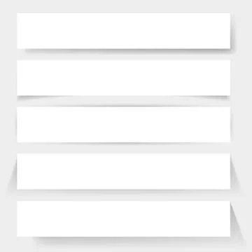 Paper board shadows Illustrazione stock