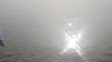 Paper boat among solar flare Stock-Footage 61147853