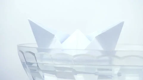 Paper boat Stock Footage 91321801