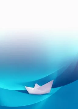 Paper boat Stock Illustration