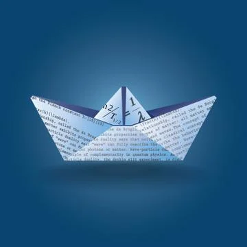 Paper boat 스톡 일러스트