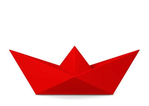 Paper boat Stock Illustration