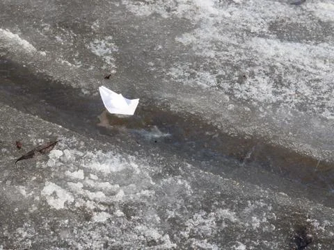Paper boat Foto stock
