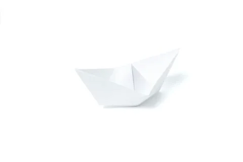 Paper boat Stock Photos
