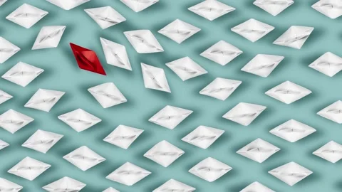 Paper Boats Stock-Footage 155054051