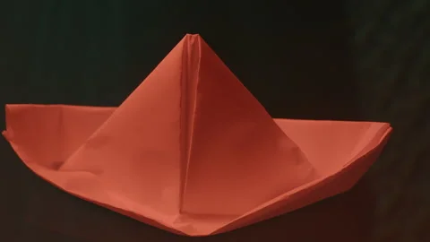 Paper boats Stock Footage 235382514