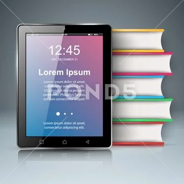 Paper book - business infographic. Stock Illustrationen