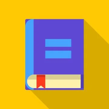 Paper book icon, flat style イラスト素材