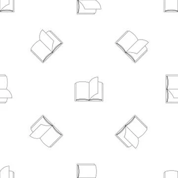 Paper book pattern seamless イラスト素材
