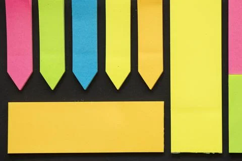 Paper bookmarks for notes Stock Photos