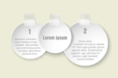 Paper bookmarks for text pieces Illustrazione stock