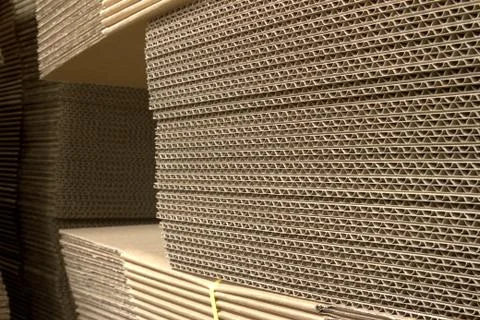 Paper box, cardboard stack, cardboard boxes paper work Stock Photos