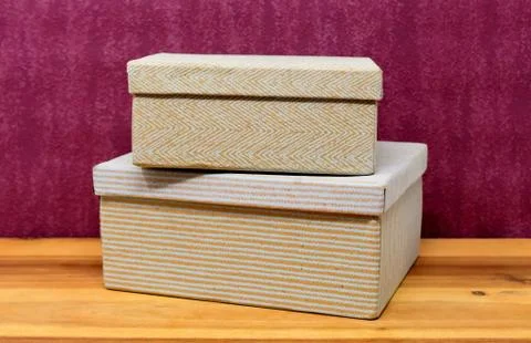 Paper box, cardboard stack, cardboard boxes paper work Stock Photos