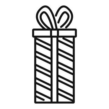 Paper box icon outline vector. Carton parcel 스톡 일러스트