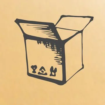 Paper box Stock Illustration