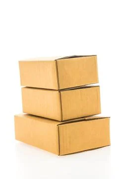 Paper box isolated Stock Photos