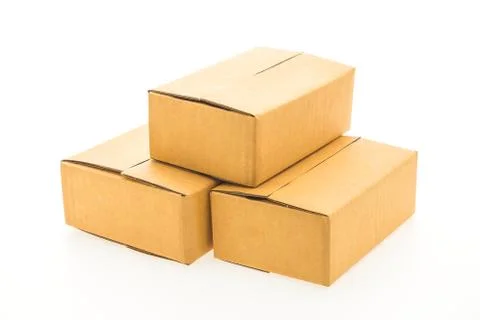 Paper box isolated Foto stock