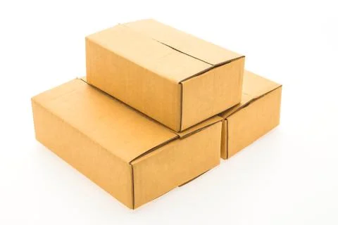 Paper box isolated 스톡 사진