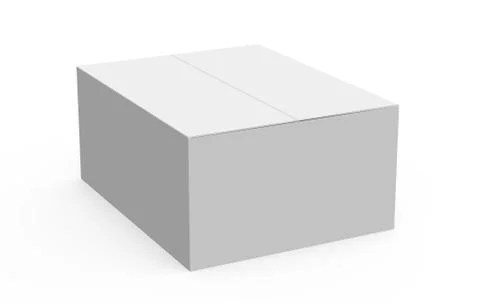 Paper box model Illustrazione stock