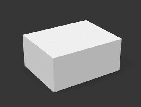 Paper box model 스톡 일러스트