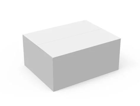 Paper box model Illustrazione stock