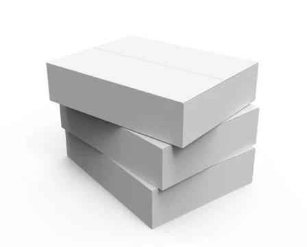 Paper box model Stock-Illustration