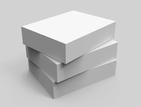 Paper box model 스톡 일러스트
