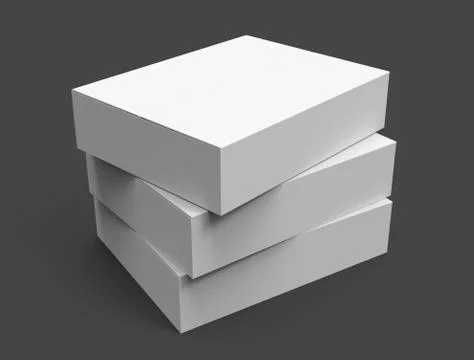 Paper box model 스톡 일러스트