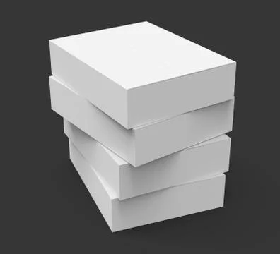 Paper box model Stockillustratie