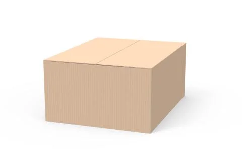 Paper box model Stock-Illustration