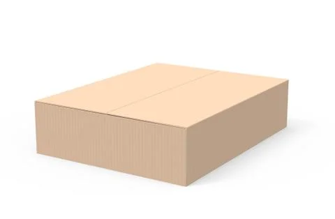 Paper box model Stock-Illustration
