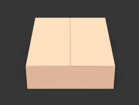 Paper box model 스톡 일러스트