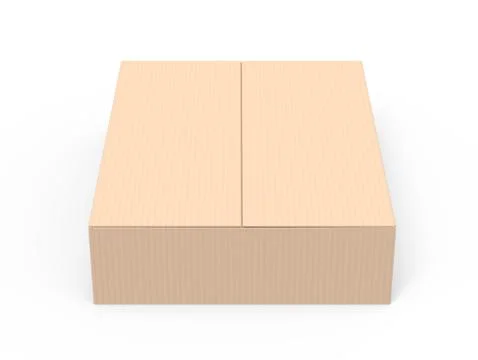 Paper box model 스톡 일러스트