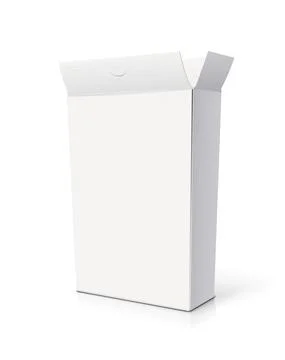 Paper box. Pack for food. Vector illustration. Stock Illustration