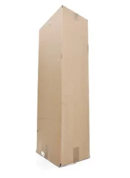 Paper box for packaging isolated Stockfoto's