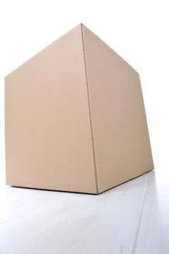 Paper box for packaging isolated Stock Photos