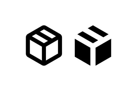 Paper box. Vector icon design. Stock Illustration