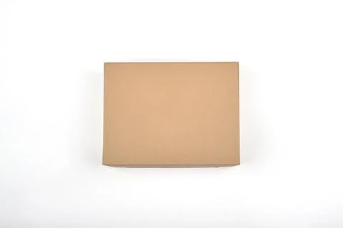 Paper box on a white background. Stock Photos