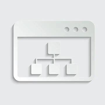 Paper  browser icon. Webpage icon/ internet icon Stock Illustration