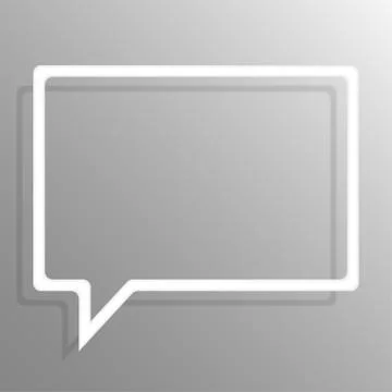 Paper bubble banner frame template for design. Stock Illustration