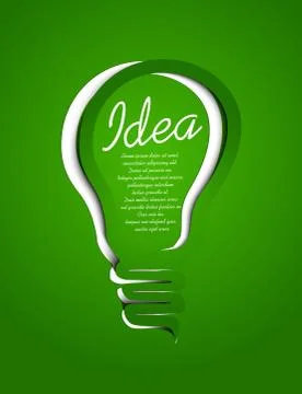 Paper bulb Stock Illustration