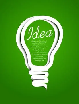 Paper bulb Stock Illustration