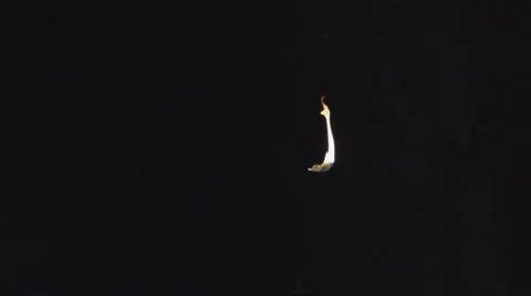 Paper Burn in slow motion Stock Footage 30281986