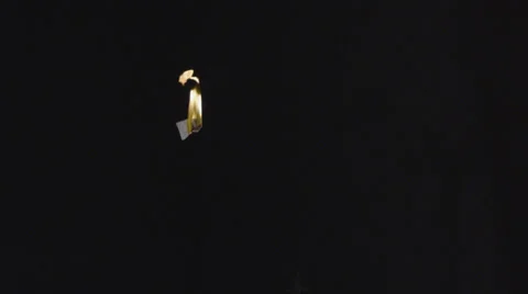 Paper Burn in slow motion Stock Footage 30283927