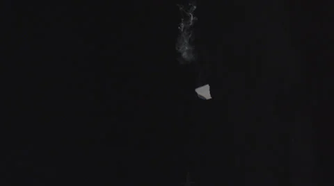 Paper Burn in slow motion Stock Footage 30285217