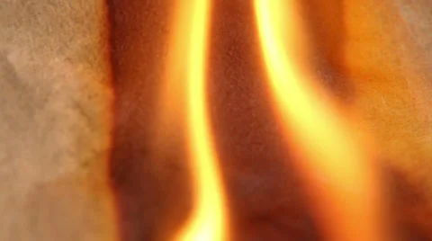 Paper burns Stock Footage 33601587